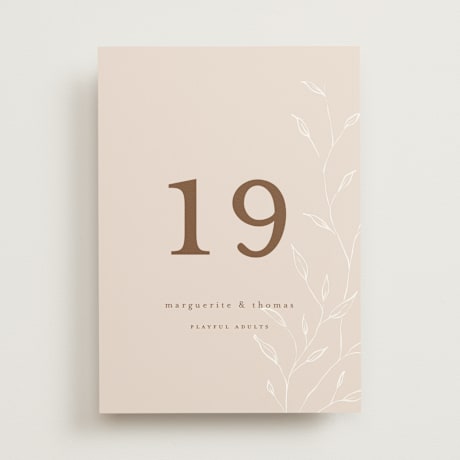 Table Numbers