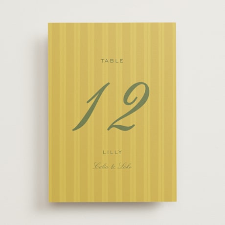 Table Numbers
