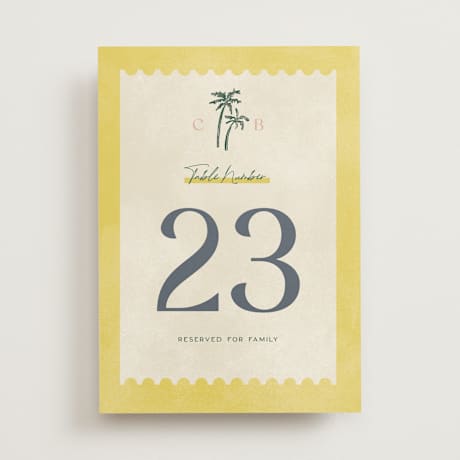 Table Numbers