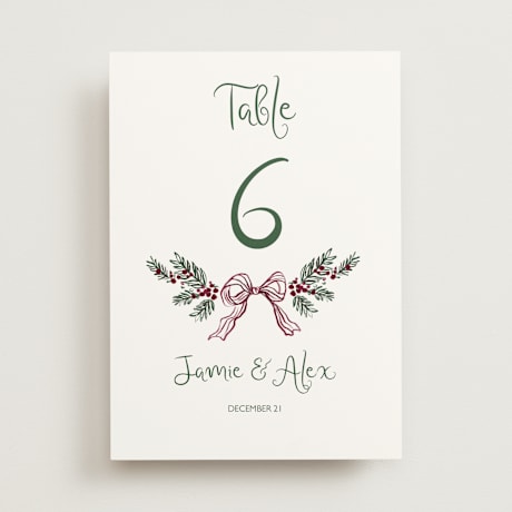 Table Numbers