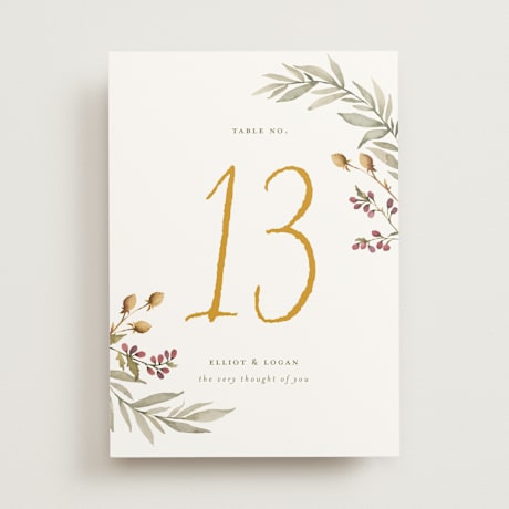 Table Numbers