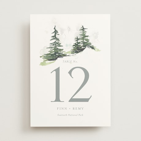 Table Numbers
