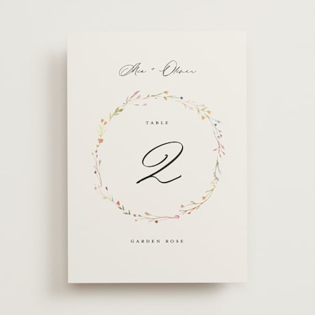 Table Numbers