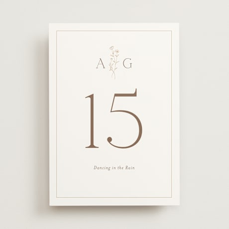 Table Numbers