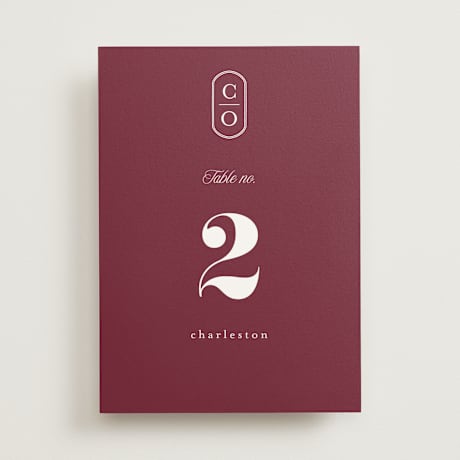 Table Numbers
