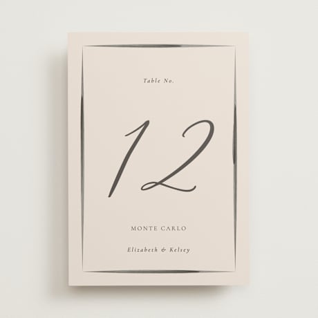 Table Numbers