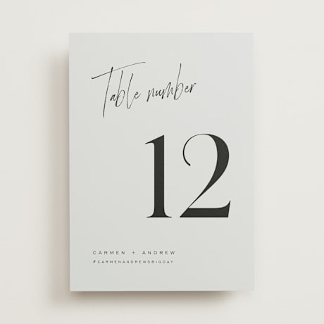 Table Numbers