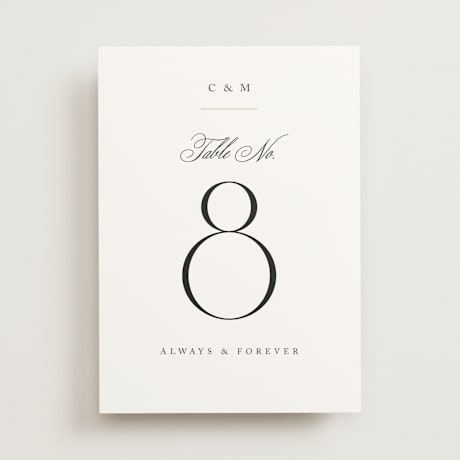 Table Numbers