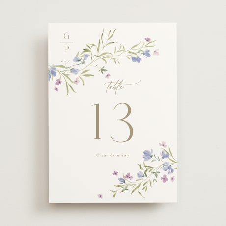 Table Numbers