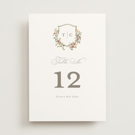 Table Numbers