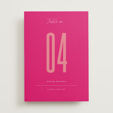 Table Numbers