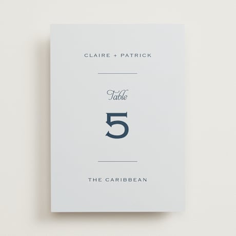 Table Numbers