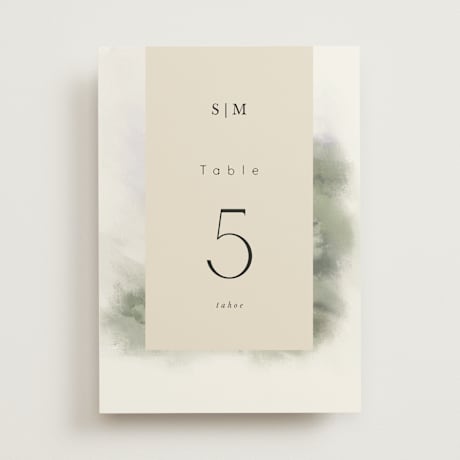 Table Numbers