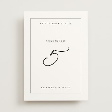 Table Numbers
