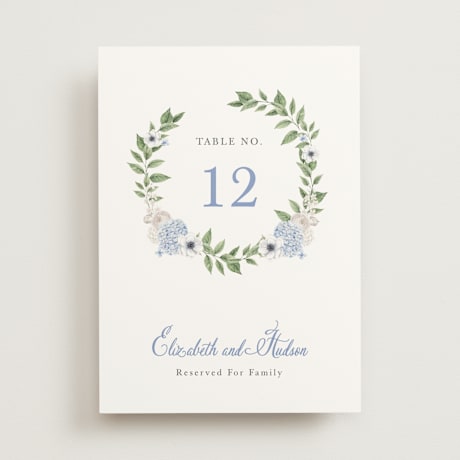 Table Numbers