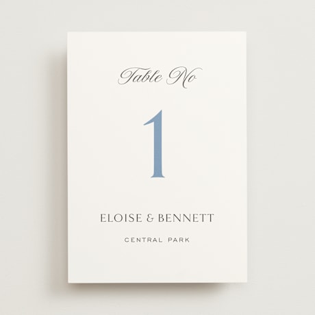 Table Numbers