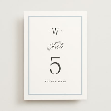Table Numbers