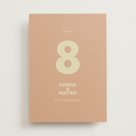 Table Numbers