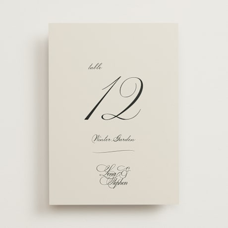 Table Numbers