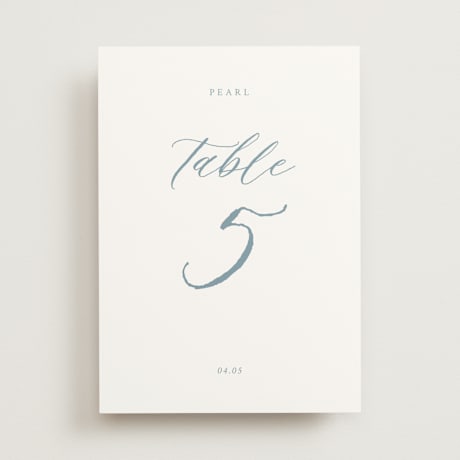 Table Numbers