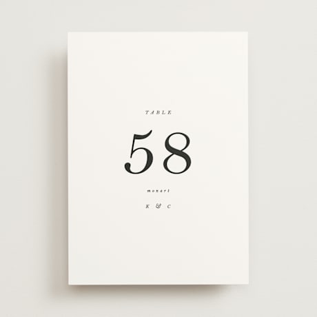 Table Numbers
