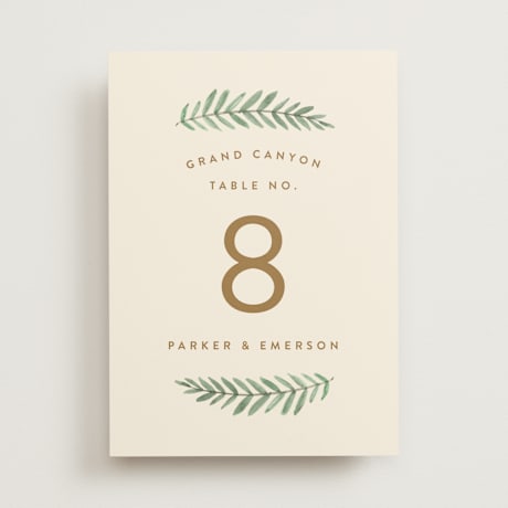 Table Numbers