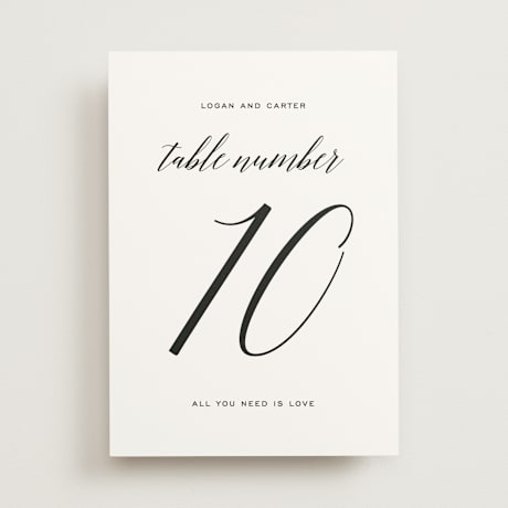 Table Numbers