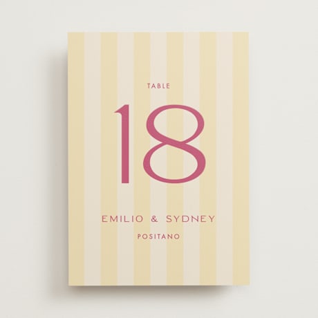Table Numbers