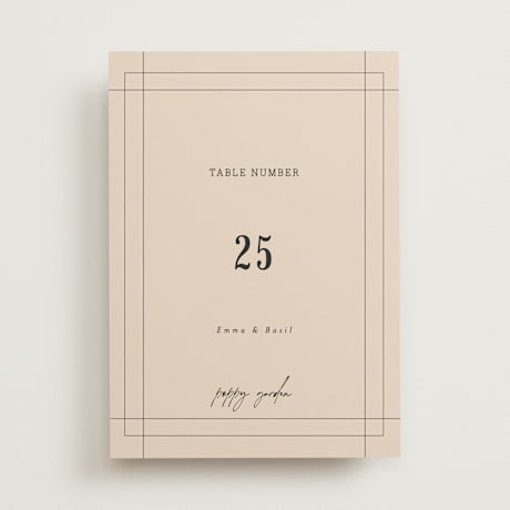 Table Numbers