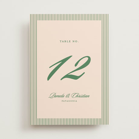 Table Numbers