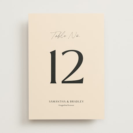 Table Numbers