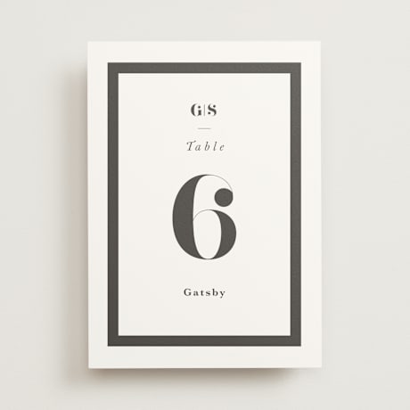 Table Numbers