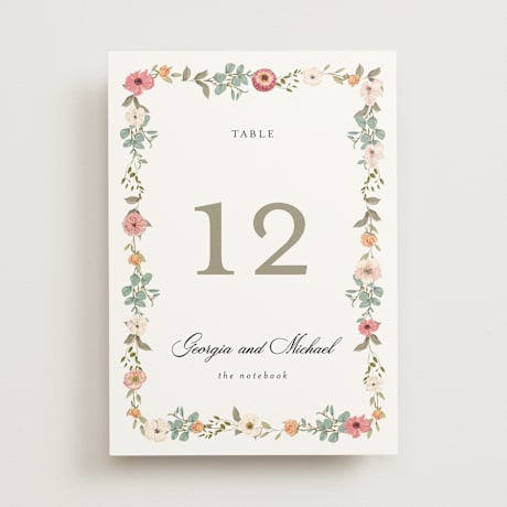 Table Numbers