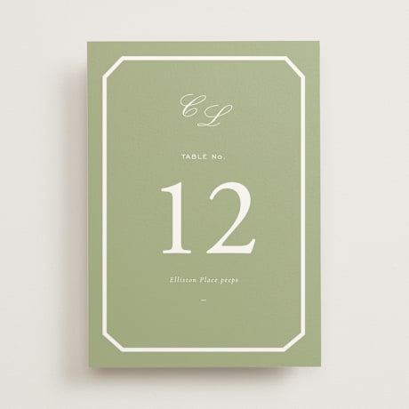 Table Numbers
