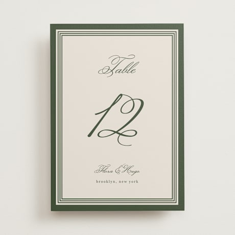 Table Numbers