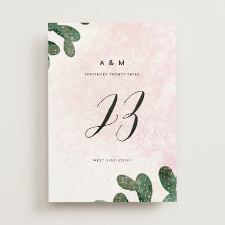 Table Numbers