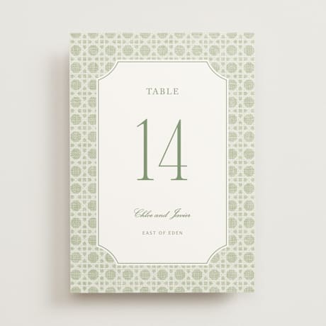 Table Numbers
