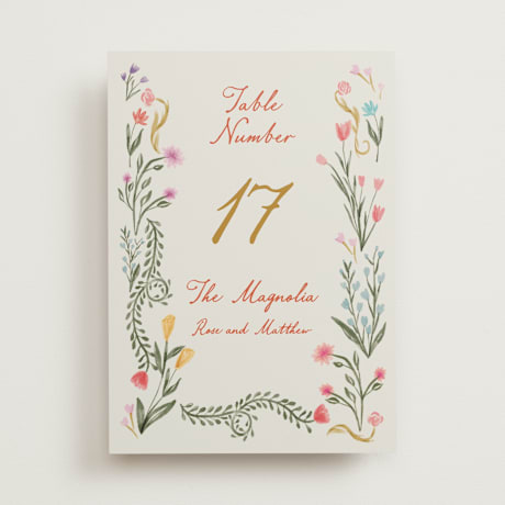 Table Numbers