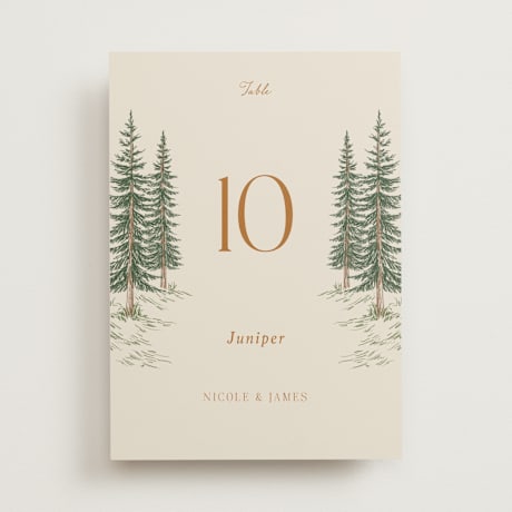 Table Numbers