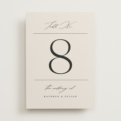 Table Numbers