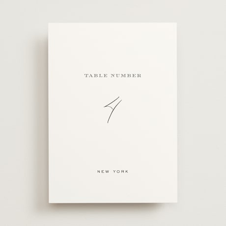 Table Numbers
