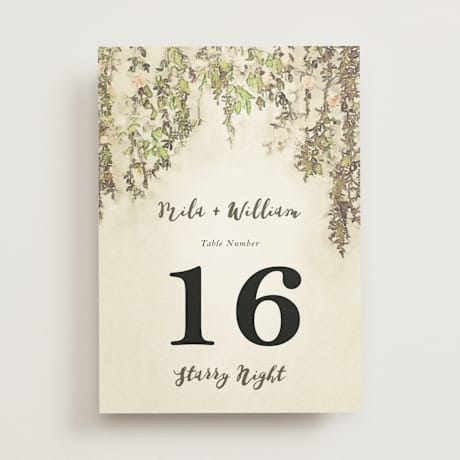 Table Numbers