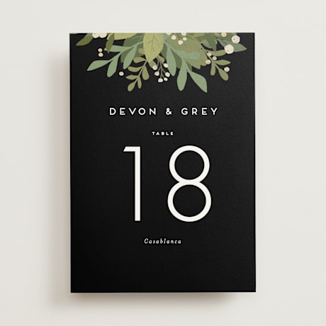 Table Numbers