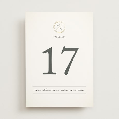 Table Numbers