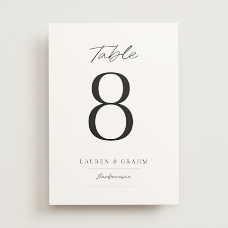 Table Numbers