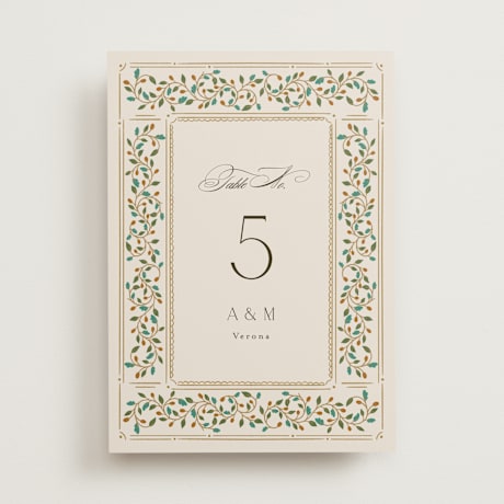 Table Numbers