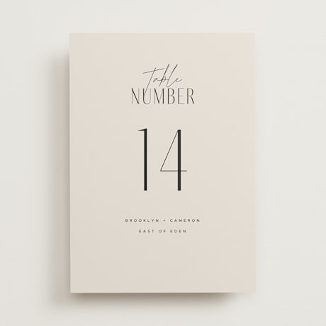 Table Numbers