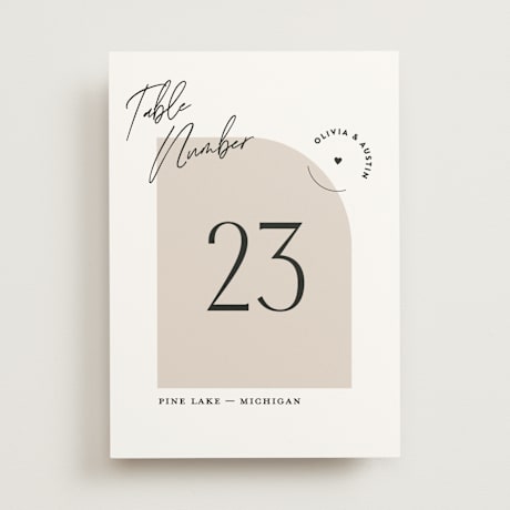Table Numbers