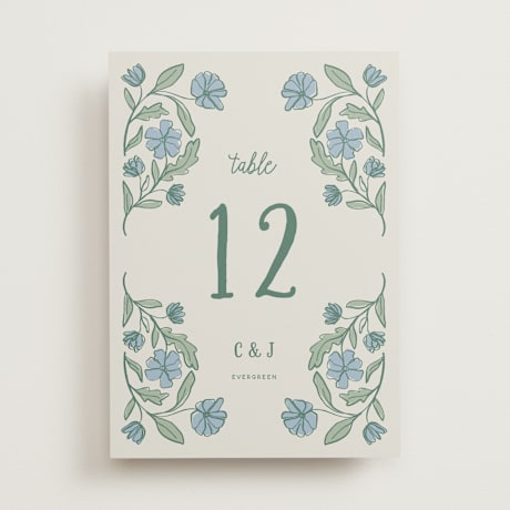 Table Numbers