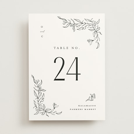 Table Numbers